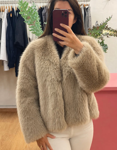 Bad Habits Faux Fur Jas