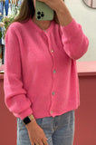 Cardigan met ronde hals * Verschillende kleuren