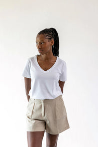 My White Cotton T-Shirt